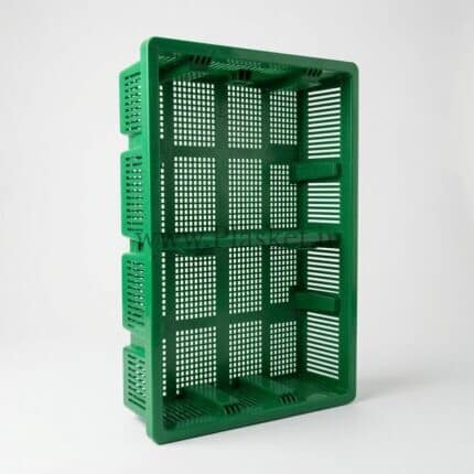سبد حمل جوجه پلاستیکی سبز 66x47x13 سانتی‌متر وزن 1.38 کیلوگرم - سبد حمل مرغ و طیور مقاوم